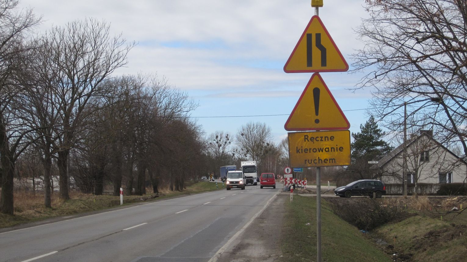 Utrudnienia Na Drodze Krajowej Przed Malborkiem Trwa Remont