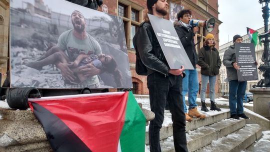 Demonstracja solidarności z Palestyną w Gdańsku