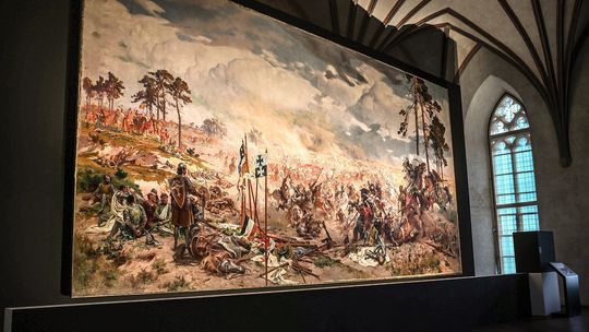 „Bitwa pod Grunwaldem” - obraz o największych rozmiarach można oglądać w Malborku