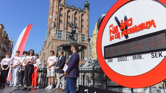 Budzik w centrum Gdańska odlicza czas do wyborów