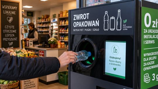 Butelkomat za 0 zł dla małego sklepu. Operator bierze koszty na siebie