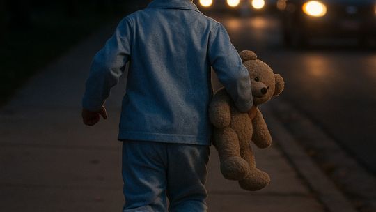 Bytów: 2-letni chłopiec w piżamie biegał sam po ruchliwej ulicy. Wybrał się do... babci