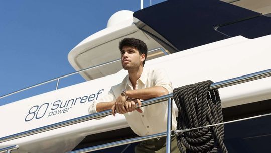 Carlos Alcaraz na pokładzie 80 Sunreef Power