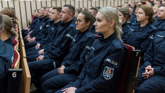 Chcą służyć, ale nie mogą wyjechać. Kandydaci na policjantów proszą o kurs podstawowy w Gdańsku policjanci