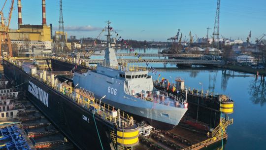 wodowanie i chrzest niszczyciela min „Czajka”, Gdańsk 2025