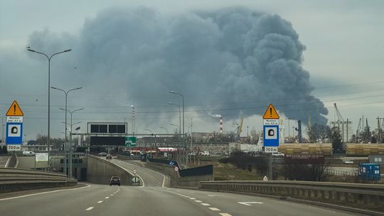 Pożar hali Gdańsk