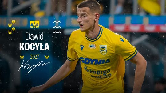 Dawid Kocyła na dłużej w Arce Gdynia. Klub przedłużył kontrakt