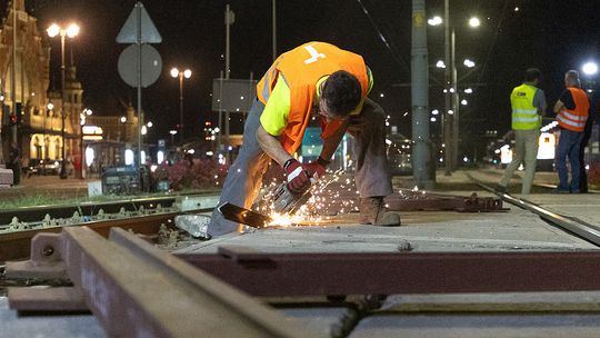 Dobiegają końca prace na Węźle Hucisko. 31 sierpnia wracają tramwaje