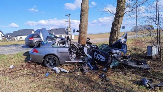 Dwie osoby ranne w wypadku w Garczegorzu. Lądował śmigłowiec LPR