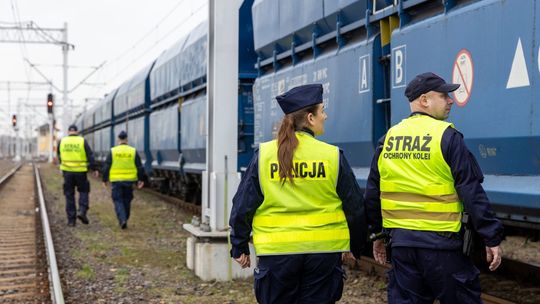 Dwóch mężczyzn zatrzymanych za graffiti na bocznicy kolejowej w Gdyni Straż Ochrony Kolei