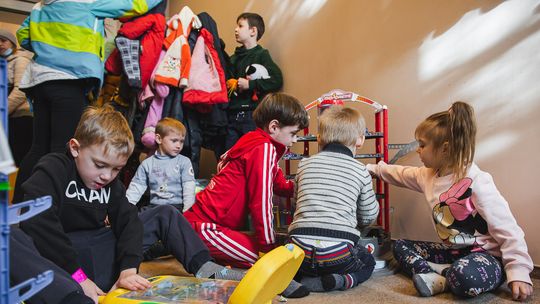 jedna z akcji pomocowych dla uchodźców z Ukrainy, Gdańsk 2022