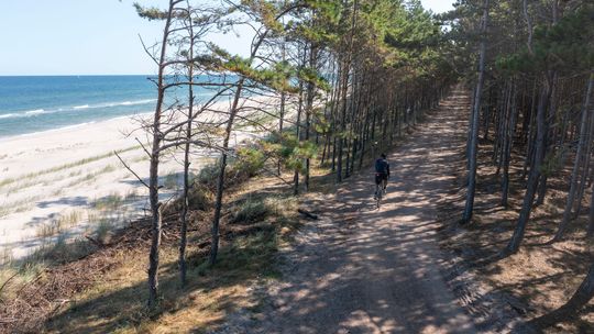 EuroVelo w gminie Choczewo z widokiem na Bałtyk