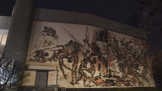 mural, szkoła sportowa w Gdyni