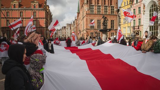 Gdańsk: Marsz wolności przeciw represjom w Białorusi