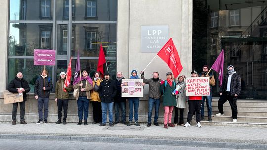Gdańsk: Protest przed siedzibą LPP. „Najpierw ludzie – Potem zyski!”