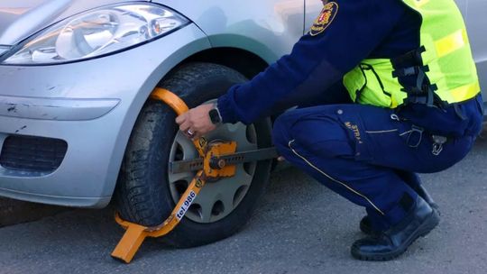Gdańsk: Sam założył sobie blokadę, by uniknąć mandatu. Wcześniej ją ukradł