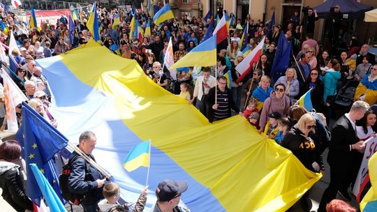 Gdańsk śpiewał i maszerował dla Europy i Ukrainy 