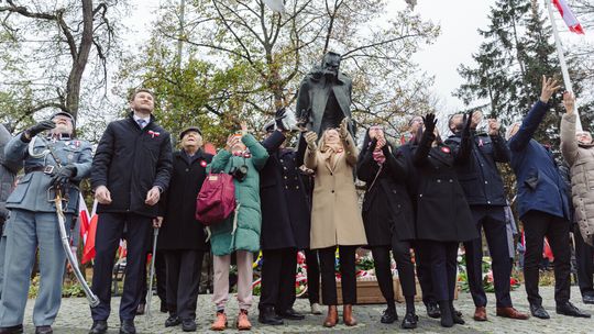 uroczystości pod pomnikiem Józefa Piłsudskiego, Gdańsk 2024