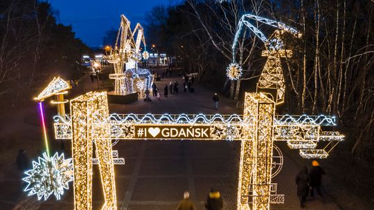 świąteczne iluminacje w Gdańsku-Brzeźnie