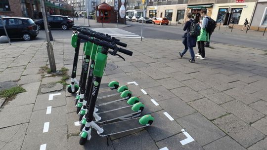 Gdańsk zmienia zasady parkowania hulajnóg