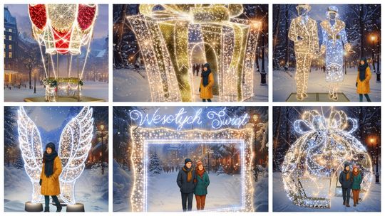 Gdynia rozbłyśnie na mikołajki. Nowe ozdoby świąteczne i świetlna metamorfoza Parku Centralnego