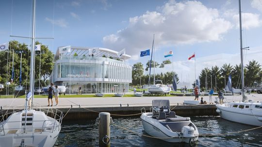 wizualizacja przedstawiająca Olimpijskie Centrum Żeglarskie