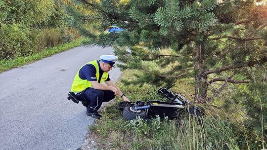 wypadek na hulajnodze