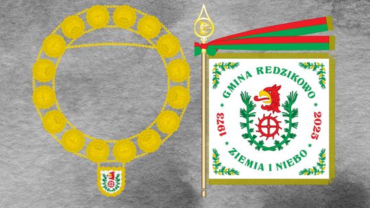 sztandar i insygnia gminy Redzikowo