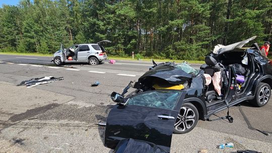 Groźny wypadek w Sporyszu, rannych zostało 5 osób. Droga częściowo zablokowana!