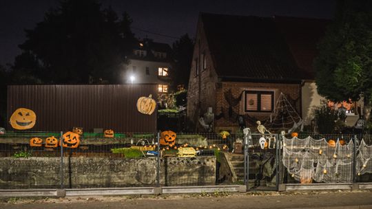 halloweenowy dom, ul. Schuberta, Gdańsk