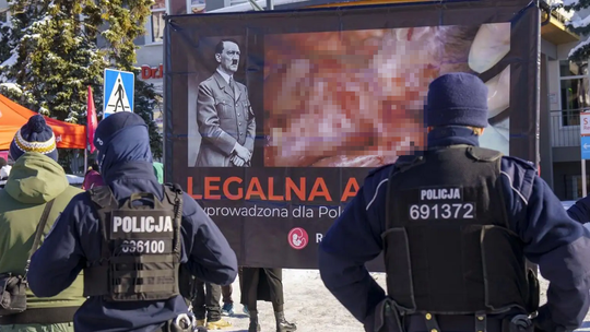 Hitler i drastyczne zdjęcia płodów pod szpitalem. Fundacja Widzialne mówi "dość" Hitler i drastyczne zdjęcia płodów pod szpitalem w Gdańsku. Fundacja Widzialne mówi "dość"