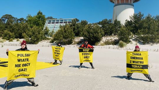 akcja aktywistów Greenpeace w Juracie