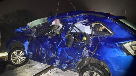 Śmiertelny wypadek na przejeździe kolejowym w Mezowie