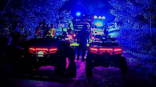 Kilka godzin nocą szukano dziadka z wnuczką. Pomogli wolontariusze na quadach