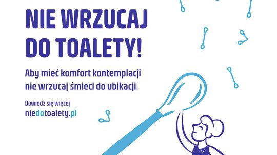 „O Rety! Nie wrzucaj do toalety!”, kampania, Gdańskie Wodociągi, grafika