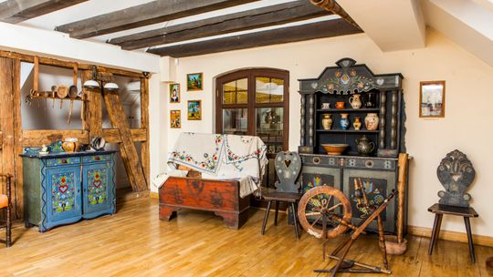 ekspozycja etnograficzna w Muzeum Ziemi Kościerskiej