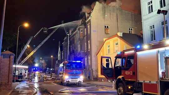 Kwidzyn: Pożar byłego domu dziecka. Konieczna była ewakuacja mieszkańców