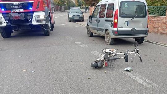 Łeba: Pijany mężczyzna na hulajnodze elektrycznej spowodował wypadek