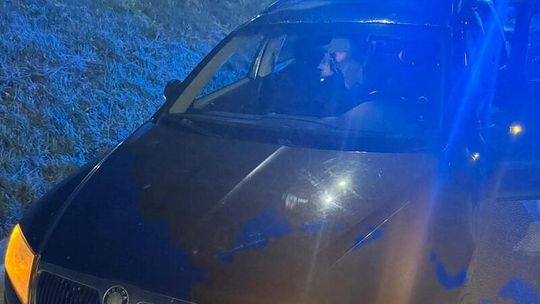 samochód pijanego ojca z powiatu słupskiego