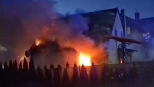 pożar domu przy ul. Wejhera w Malborku