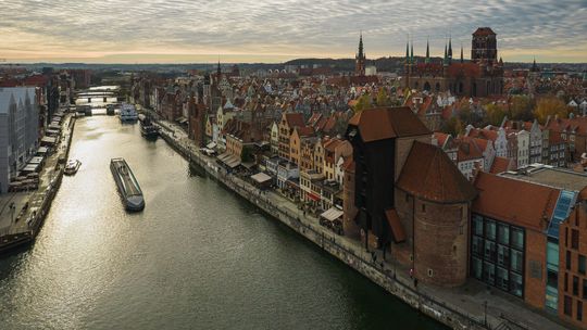 Gdańsk, żuraw, kładka obrotowa