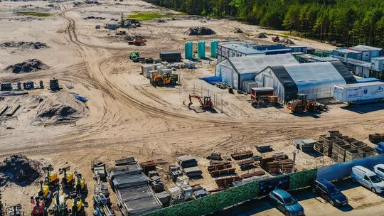 miejsce, w którym powstaje elektrownia jądrowa w Lubiatowie-Kopalinie