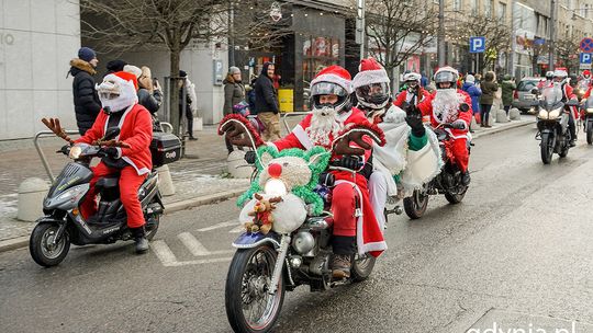 Mikołaje na motocyklach przyjechali przez Trójmiasto!