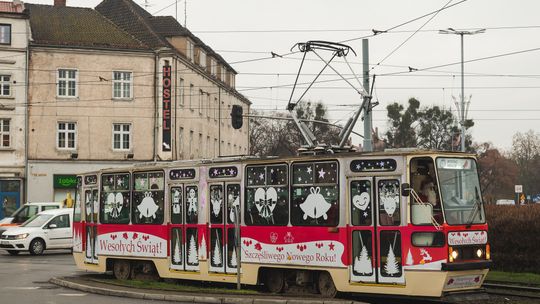 Mikołajkowy tramwaj kursował po Gdańsku