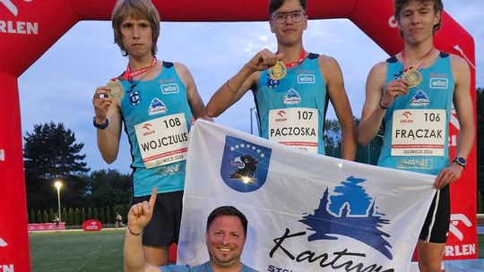 Młodzi biegacze z Cartusii Kartuzy ze złotem Mistrzostw Polski