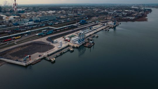 Morski Terminal Przeładunkowy, budowa, Gdańsk