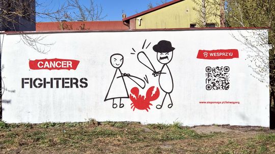 mural Fundacji Cancer Fighters, Człuchów