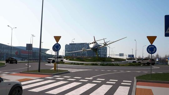 Gdańsk stawia samolot na środku ronda. Miasto zaskakuje nową instalacją