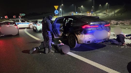 obława na pseudokibiców w Kościerzynie