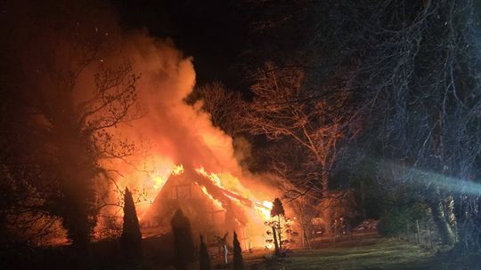 Pożar domu w Swołowie